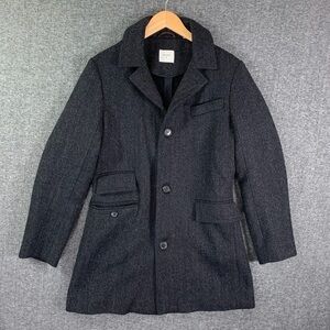 Billy Reid Herringbone Wool Astor Coat
